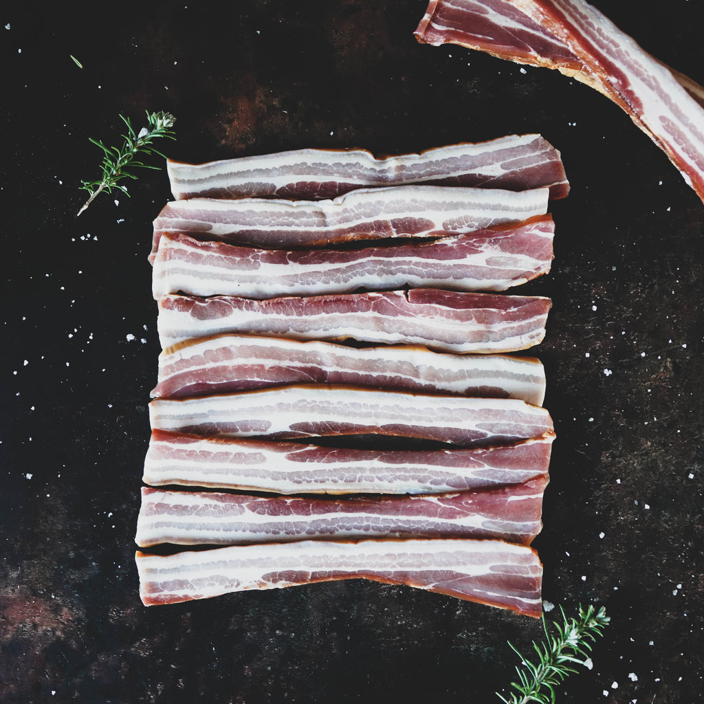 Cornish Dry Cured Streaky Bacon - Smoked