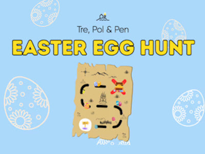 Easter Egg Hunt at Tre, Pol & Pen