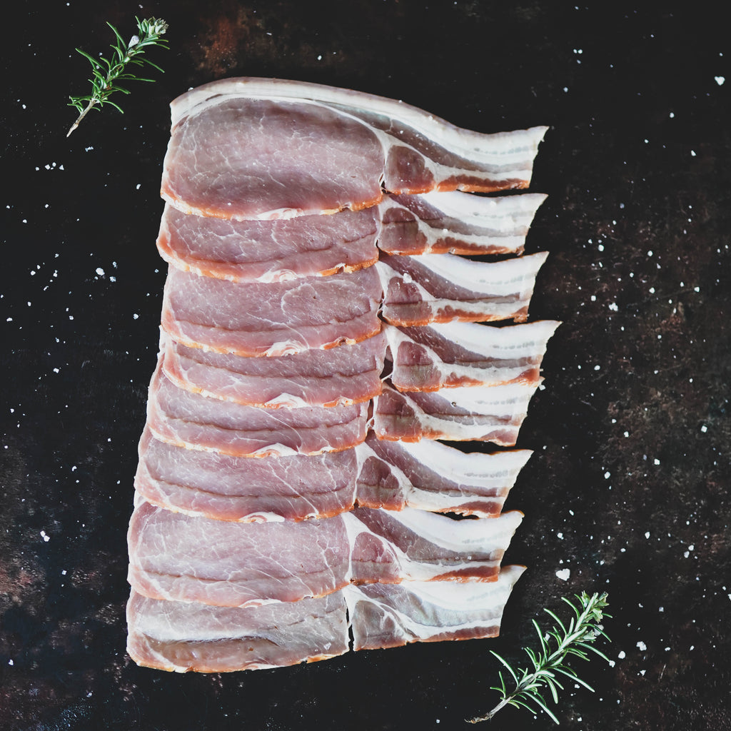 Cornish Dry Cured Back Bacon - Unsmoked