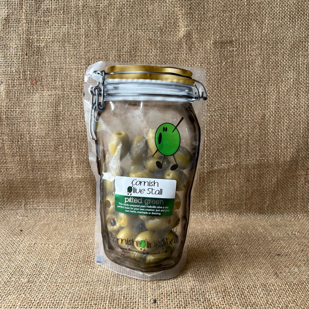 Cornish Olive Stall Pitted Green Olives